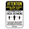 Signmission Public Safety Sign-Nursing Home Residents Guests & Staff Social Distancing, 12" H, A-1218-25384 A-1218-25384 - alternate 1